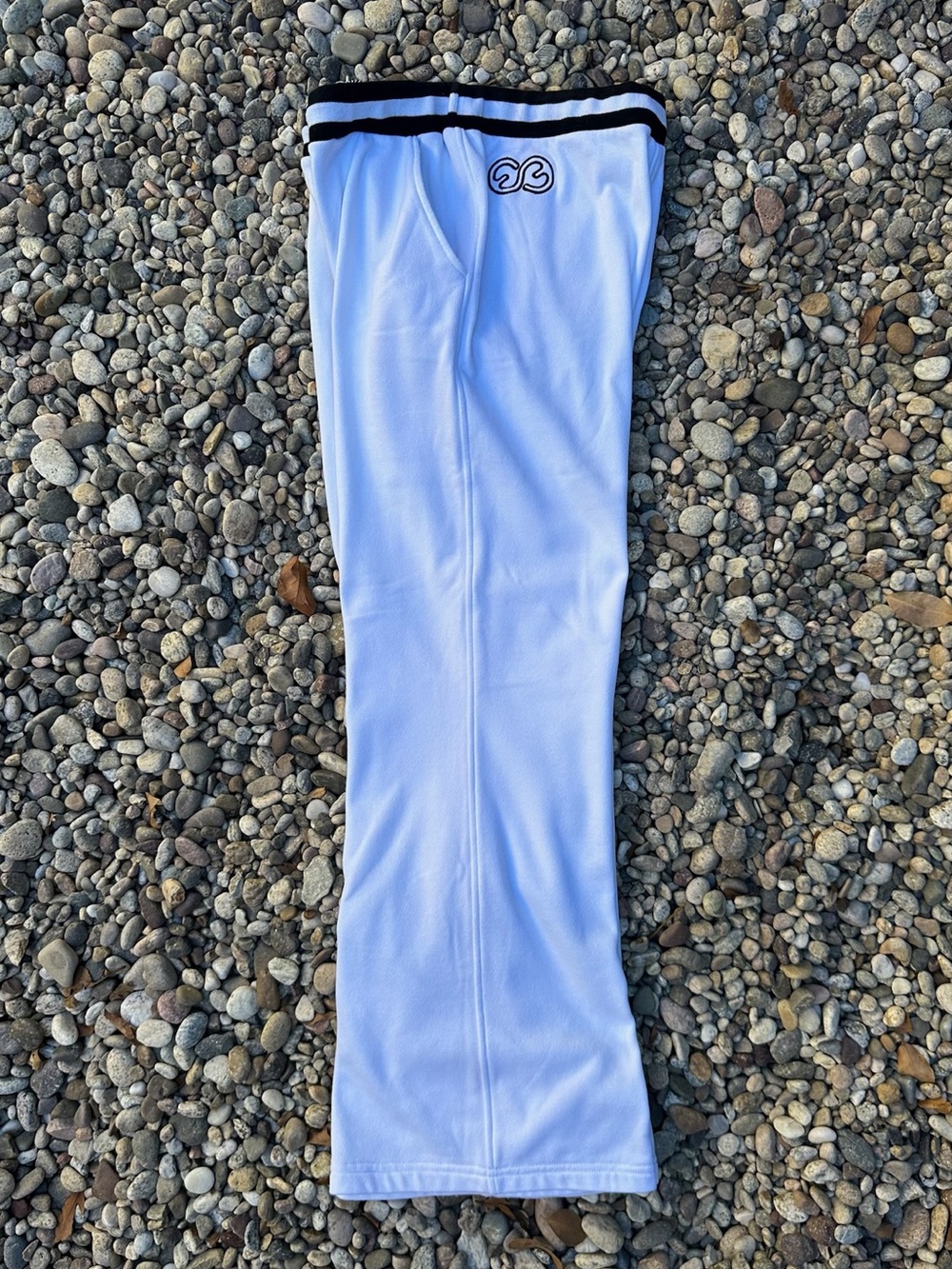 Escada Sport wide-leg drawstring sweat pants with embroidery - Size M - Picture 3 of 4
